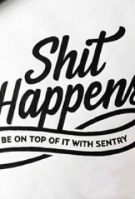 黑色线条文艺小清新有意义花体英文纹身手稿