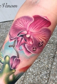 多款彩绘水彩素描创意文艺唯美精致花朵纹身图案