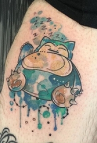 多款彩绘水彩素描创意精致经典卡通纹身图案