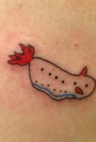 创意的彩绘简单线条可爱卡通纹身图片