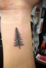 多款手腕上的黑色线条素描创意文艺精致纹身图案