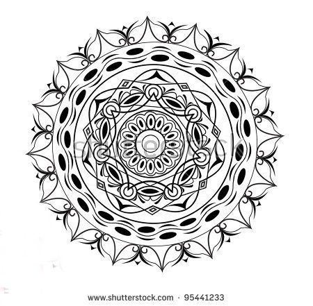 黑灰素描精美文艺创意梵花纹身手稿