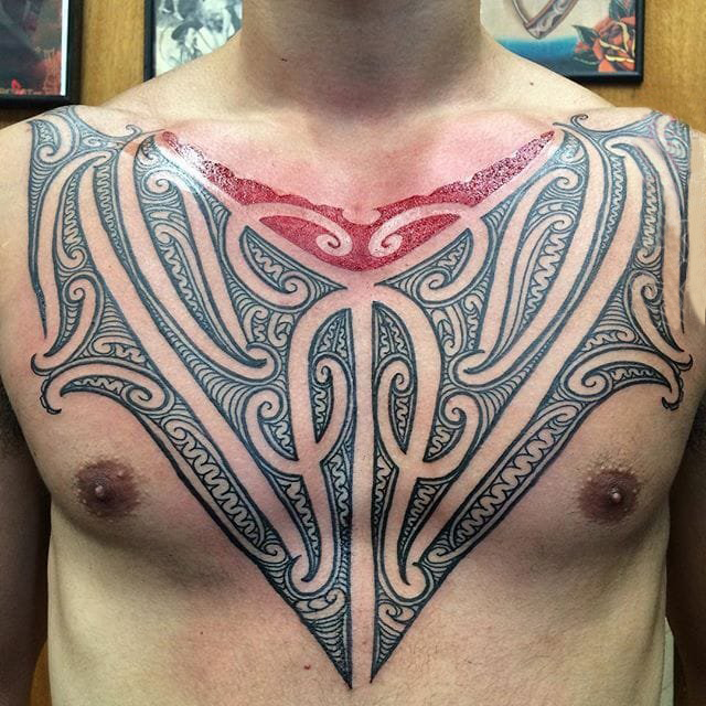 创意独特的黑色几何简单线条部落图腾纹身图案