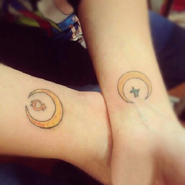 朋友之间友谊见证纹身图案