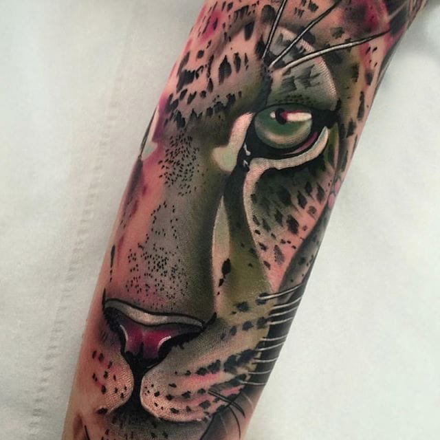 多款彩绘水彩素描创意文艺有趣可爱动物纹身图案