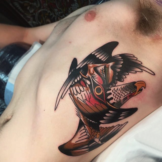 多款彩绘水彩素描创意霸气经典抽象纹身图案