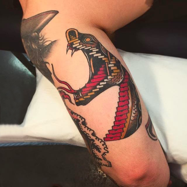 多款彩绘水彩素描创意霸气经典抽象纹身图案