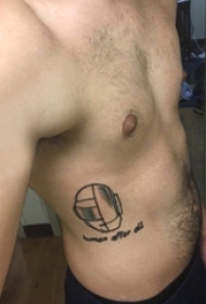 男生侧腰上黑灰素描点刺技巧创意盔甲纹身图片