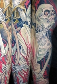 多款彩绘水彩素描创意经典霸气花臂纹身图案