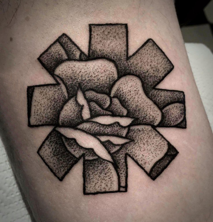 玫瑰花纹身女生手臂上玫瑰花纹身图片