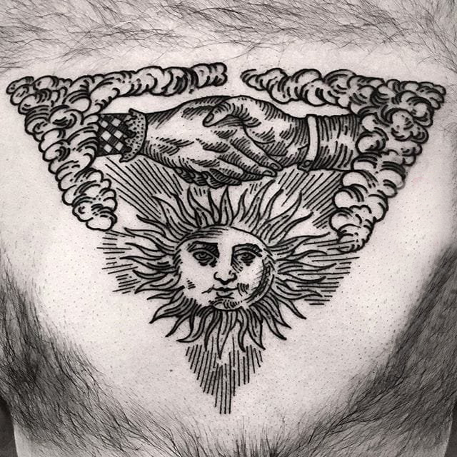 多款黑色线条素描创意经典文艺纹身图案