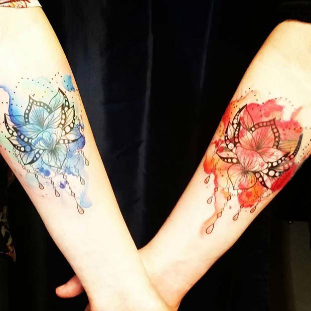 多款情侣线条素描文艺小清新唯美精致纹身图案