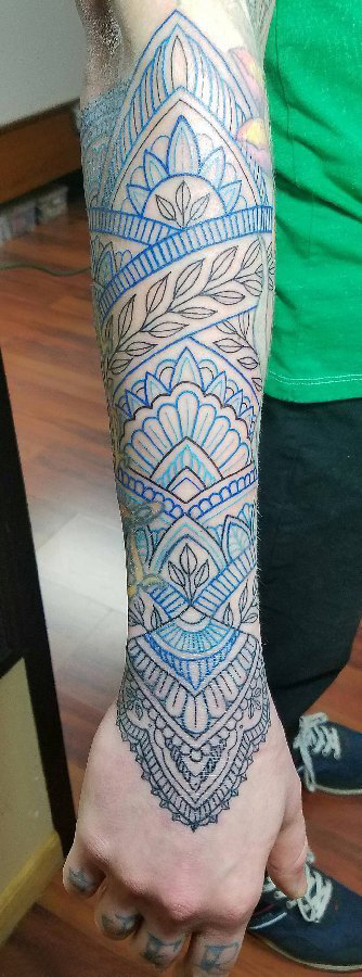 梵花纹身 男生手臂上梵花纹身唯美图片