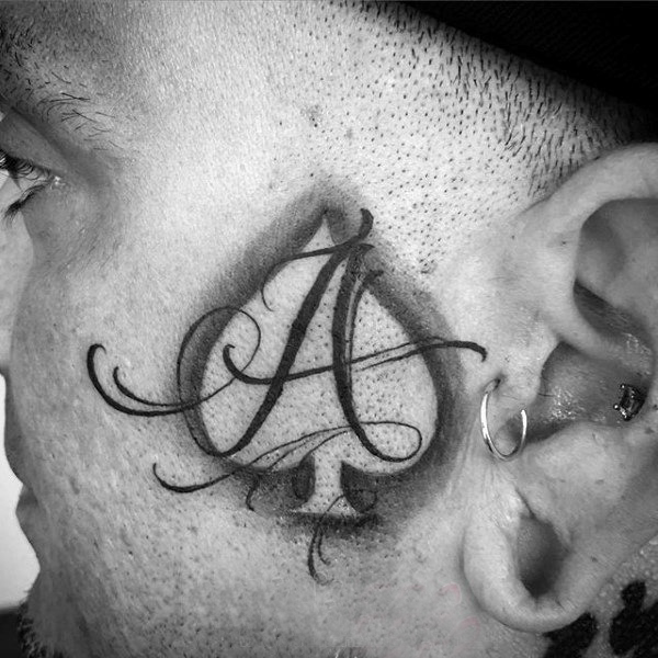 多款线条素描创意经典设计感十足的脸部纹身图案