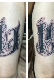 手臂字母纹身 女生手臂上字母纹身图片