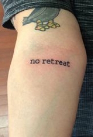 英文短句纹身 女生手臂上英文短句纹身小清新文艺纹身图片