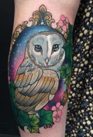 多款彩绘水彩素描可爱有趣动物纹身图案