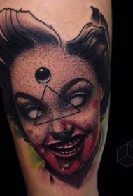 多款线条素描几何元素经典抽象人物纹身图案