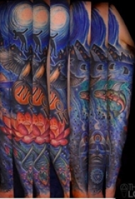 多款手臂上彩绘水彩素描创意经典文艺纹身图案