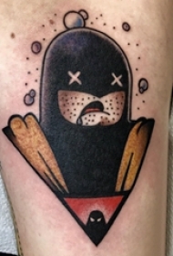 卡通可爱纹身图案 男生手臂上卡通可爱纹身图案