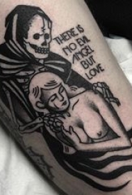 多款黑灰素描点刺技巧经典文艺纹身图案