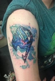 欧美几何纹身图案 女生手臂上欧美几何纹身图案