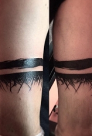 臂环纹身图案 多款简单线条纹身黑色臂环纹身图案