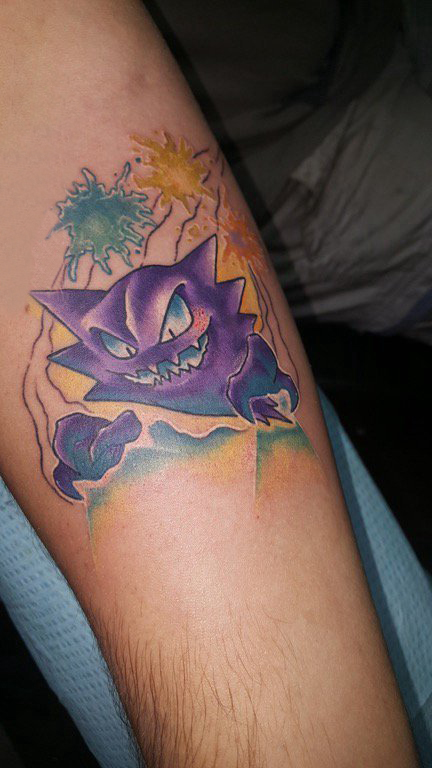 纹身卡通 男生手臂上卡通可爱纹身图案