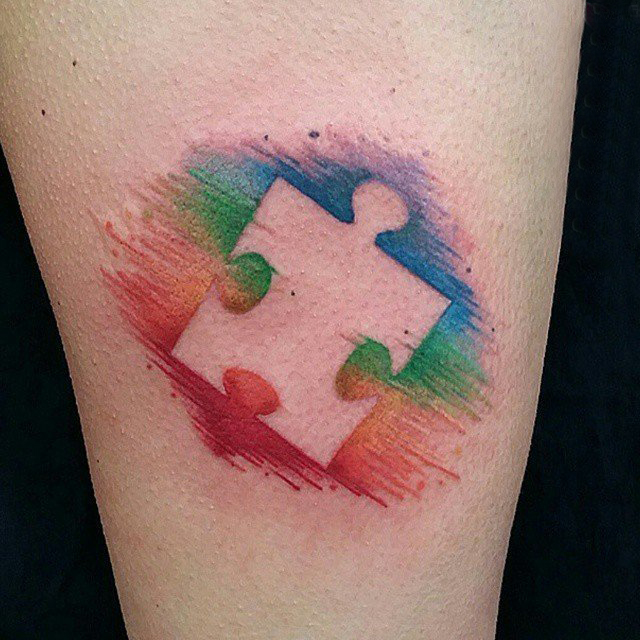 多款线条素描文艺小清新唯美拼图纹身图案