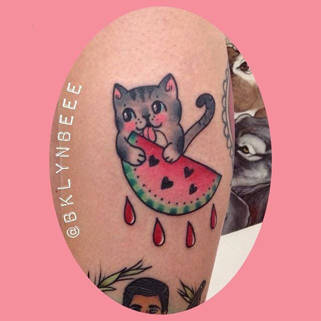 可爱纹身小图案 多款彩绘纹身素描可爱纹身小图案