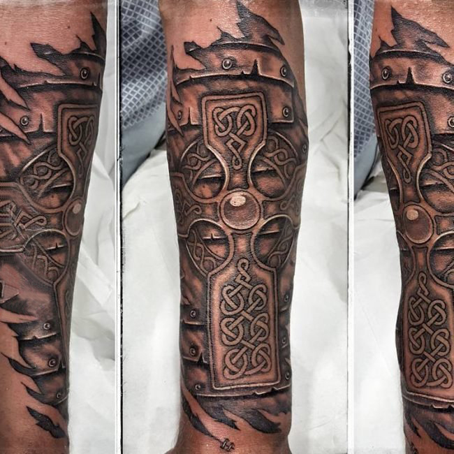 简单十字架纹身 多款黑灰纹身素描简单十字架纹身图案