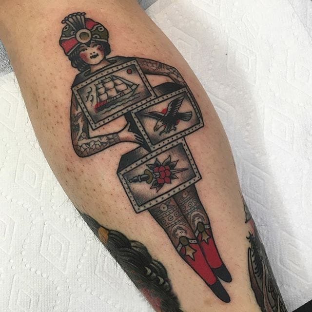 女生人物纹身图案 多款欧美抽象纹身彩色女生人物纹身图案