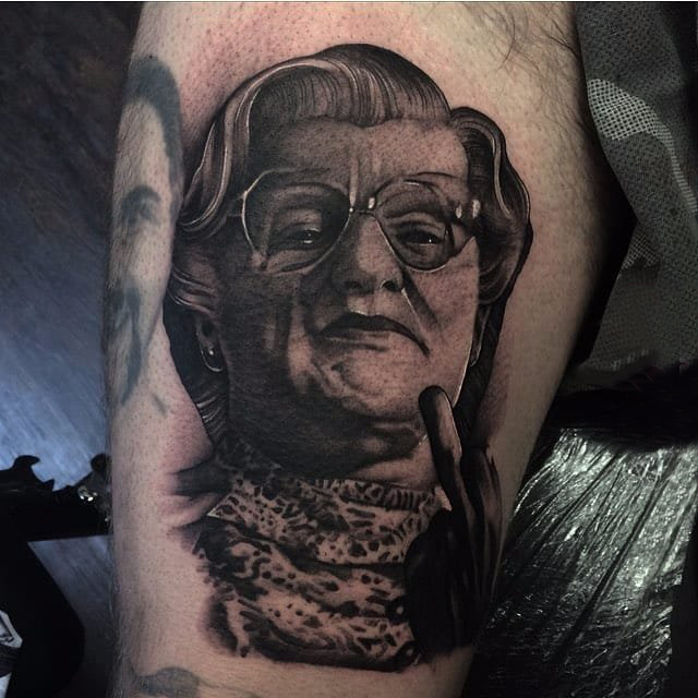 人物肖像纹身 多款人物肖像纹身黑灰写实纹身图案