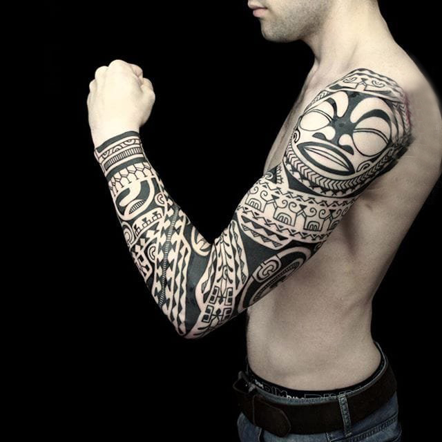 部落图腾纹身 多款简单线条纹身部落图腾纹身图案