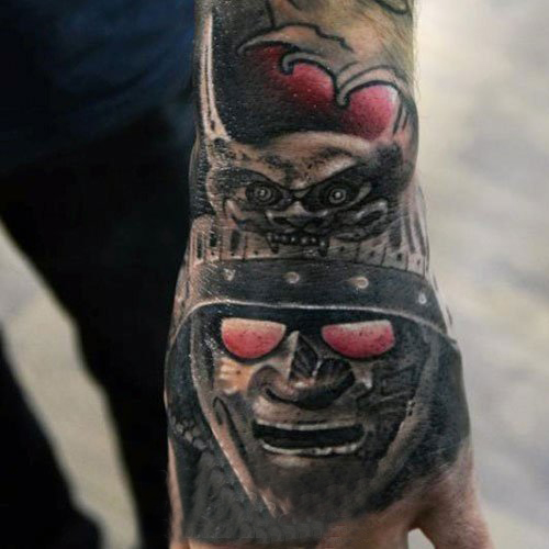 手部纹身小图案 多款简单线条纹身素描手部图腾纹身图案