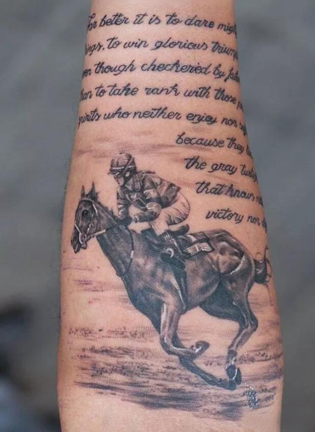 多款设计感十足的动物马纹身图案