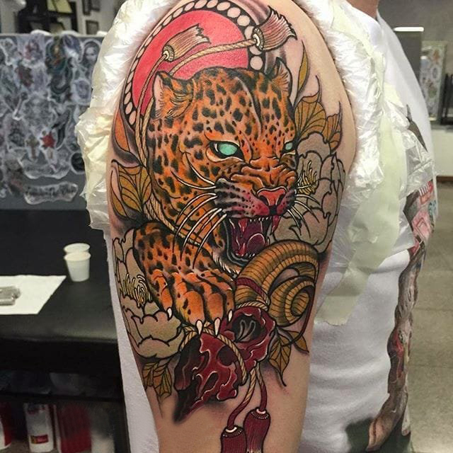 百乐动物纹身 多款彩绘纹身素描百乐动物纹身图案