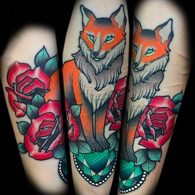 彩绘纹身 多款彩绘纹身素描经典纹身图案