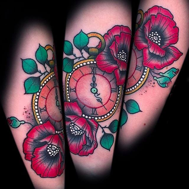 彩绘纹身 多款彩绘纹身素描经典纹身图案