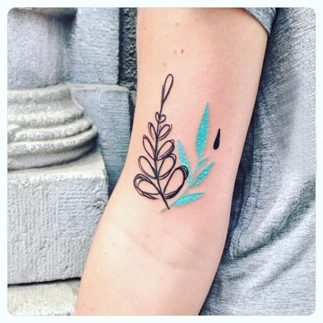 简单线条纹身 多款小清新文艺纹身素描简单线条纹身图案