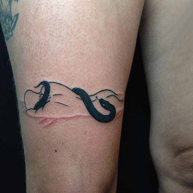 极简线条纹身 多款极简线条纹身素描欧美抽象纹身图案