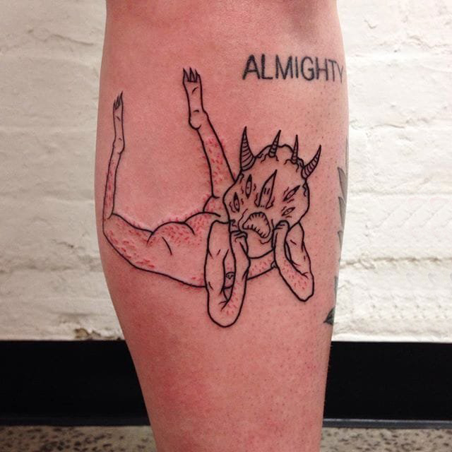 极简线条纹身 多款极简线条纹身素描欧美抽象纹身图案