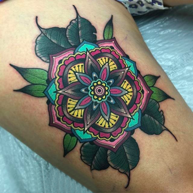 文艺花朵纹身 多款彩绘纹身素描花朵纹身图案