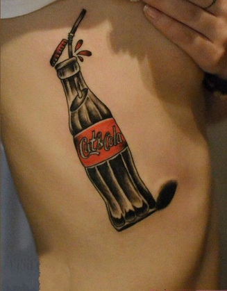 炫彩创意腰部纹身