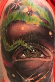 眼睛纹身 男生手臂上彩绘纹身眼睛纹身图片