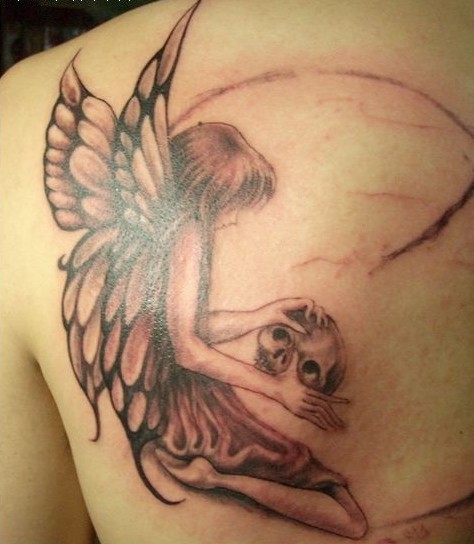 女生艺术人物纹身