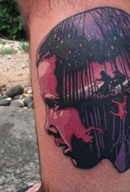 人物肖像纹身 多款简单线条纹身素描人物纹身图案