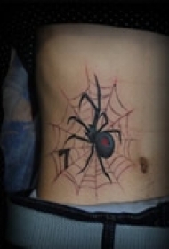 奇异猛兽个性腹部纹身