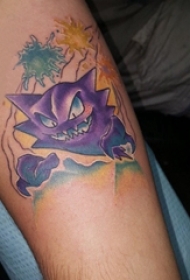 纹身卡通 男生手臂上卡通可爱纹身图案