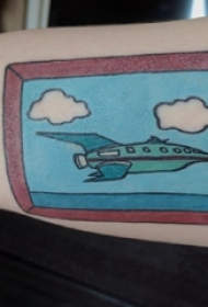 纹身简笔画 女生手臂上彩绘纹身简笔画图片